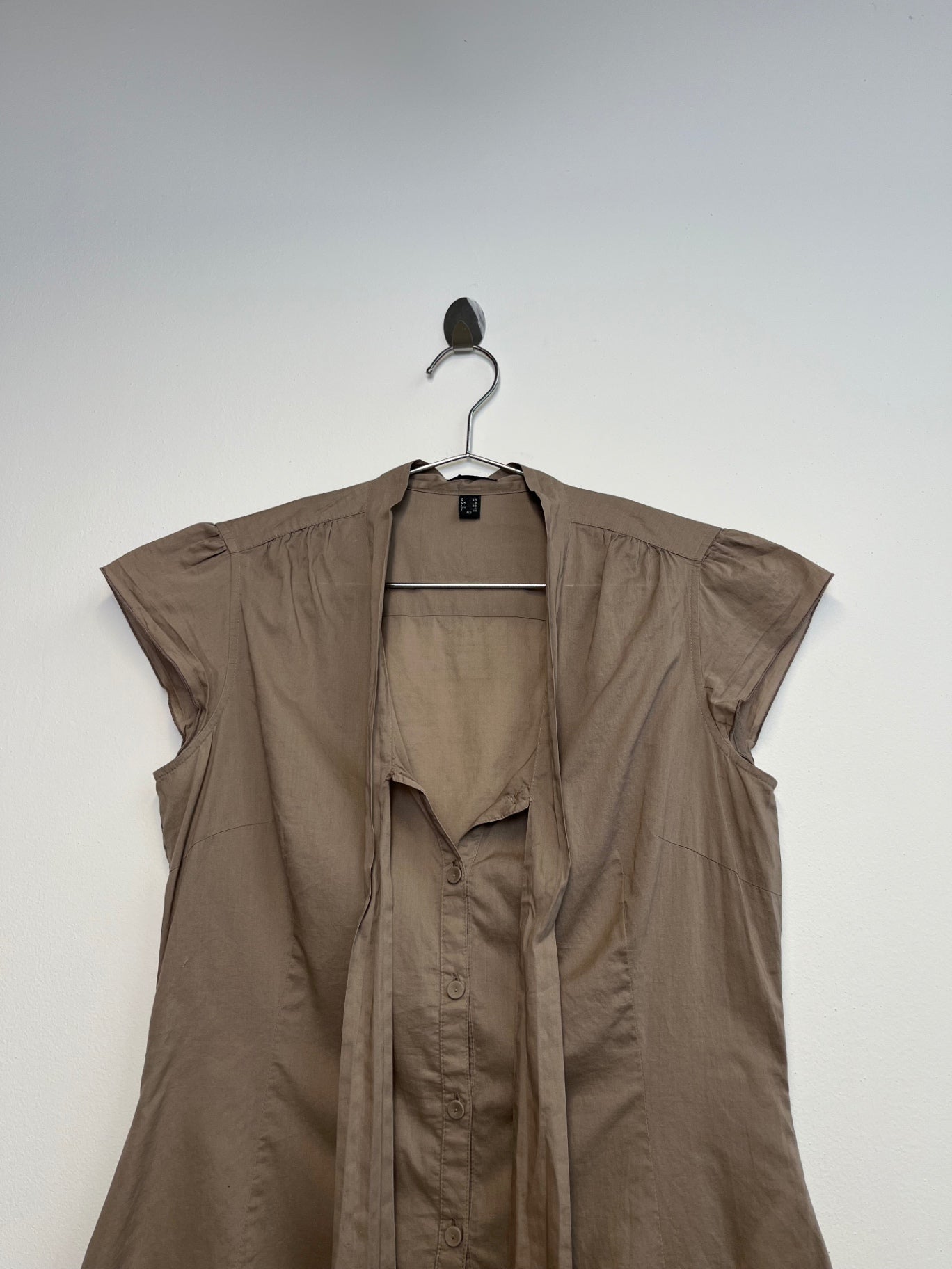 Brown Esprit Neck Tie Shirt