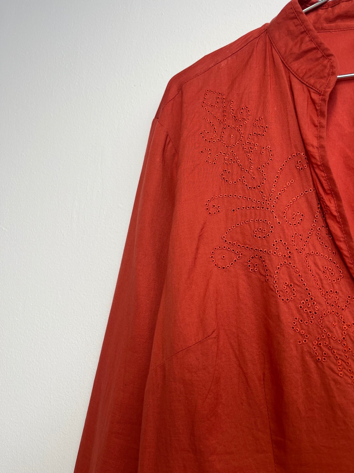 Embroidered Henley Shirt