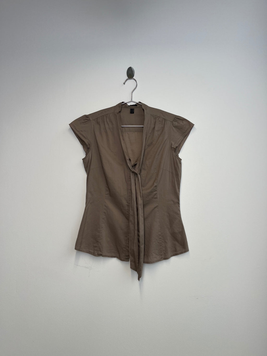 Brown Esprit Neck Tie Shirt