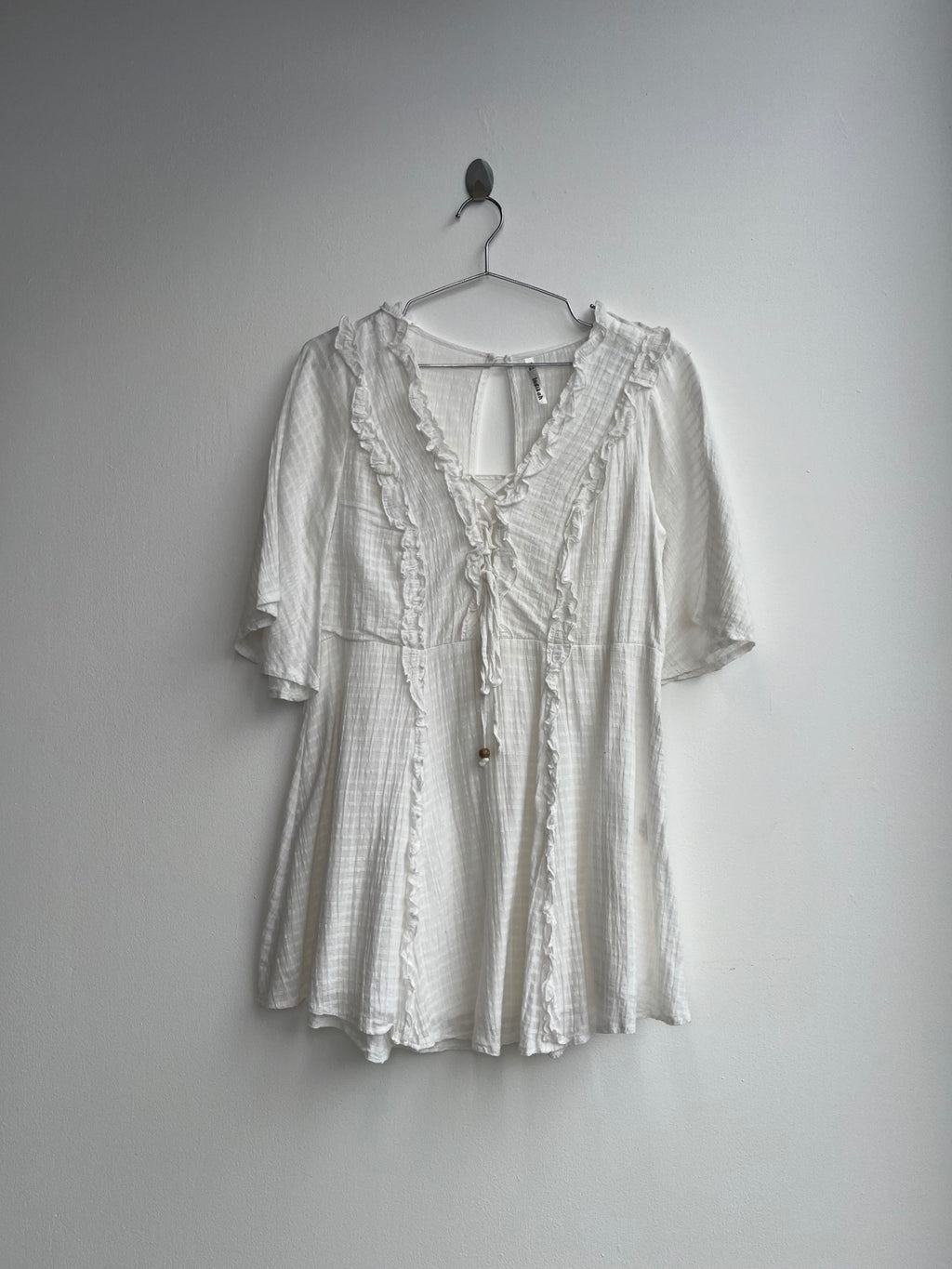 Indikah White Mini Dress