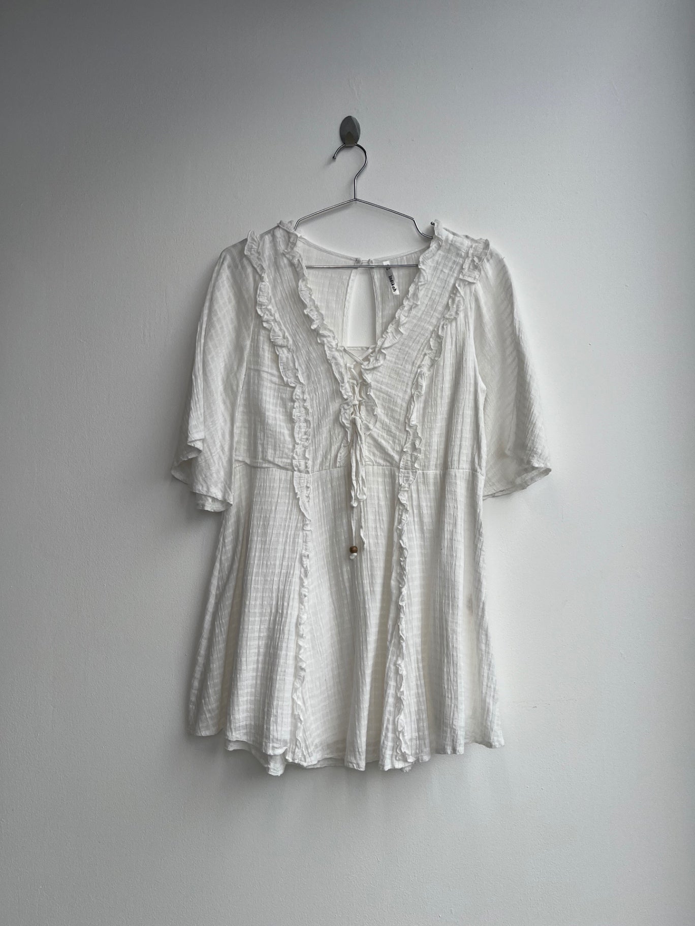 Indikah White Mini Dress