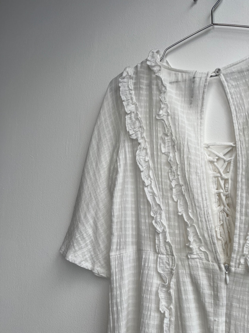 Indikah White Mini Dress