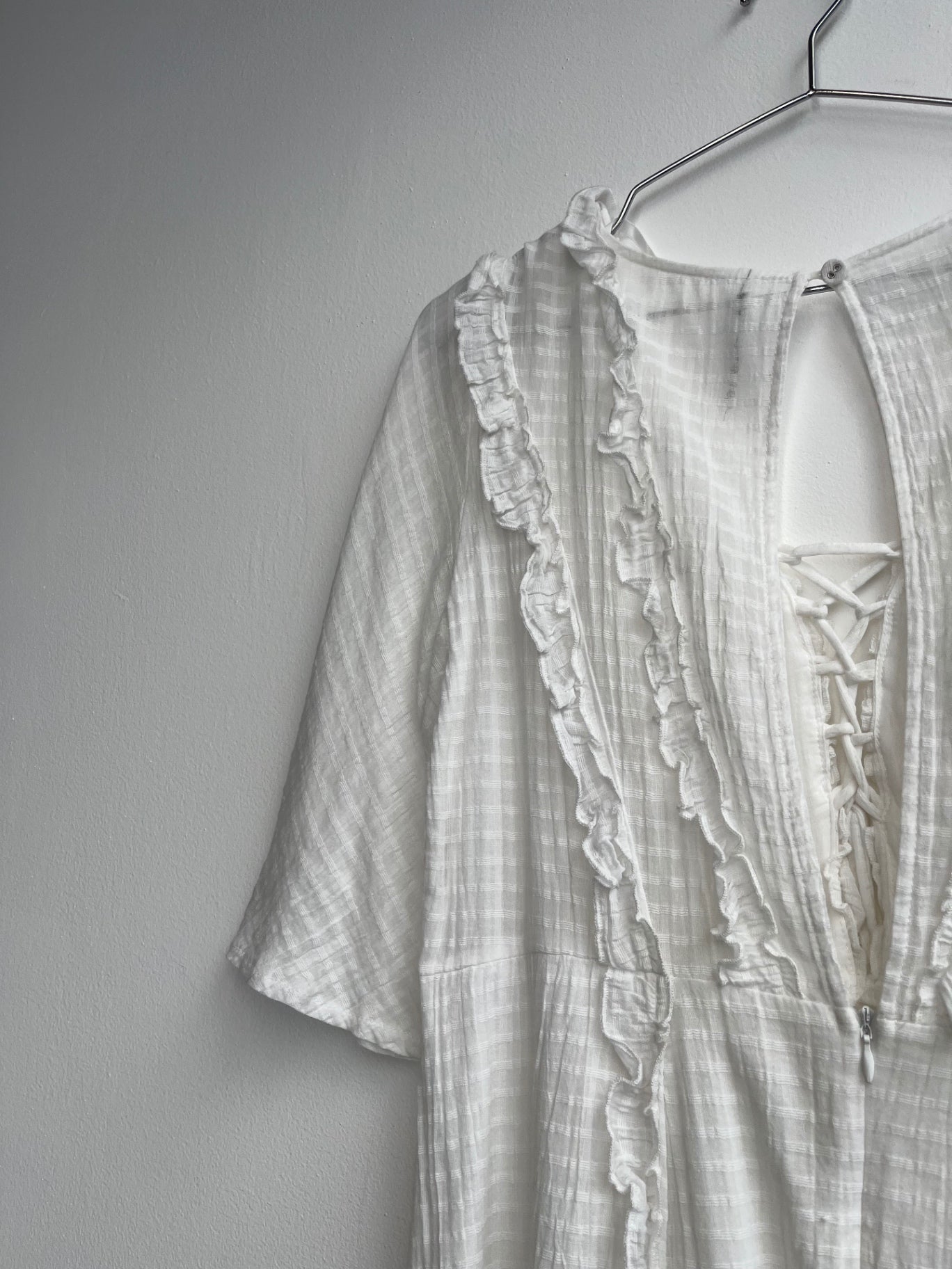 Indikah White Mini Dress