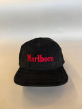 Black Marlboro Corduroy Cap