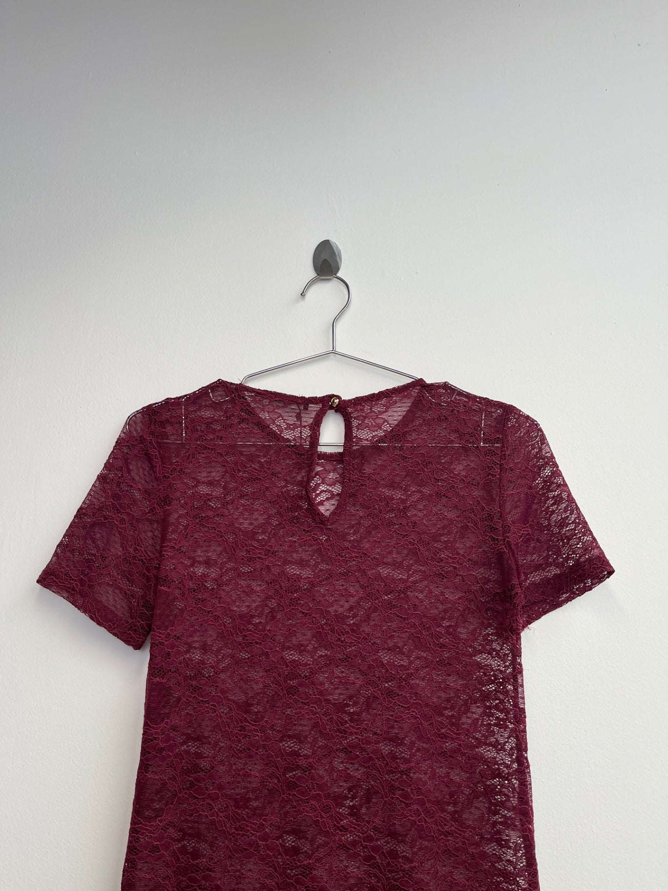 Dani Maroon Lace Top