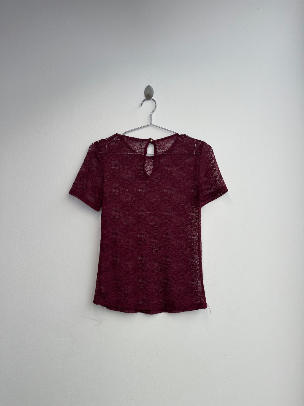 Dani Maroon Lace Top