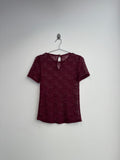 Dani Maroon Lace Top