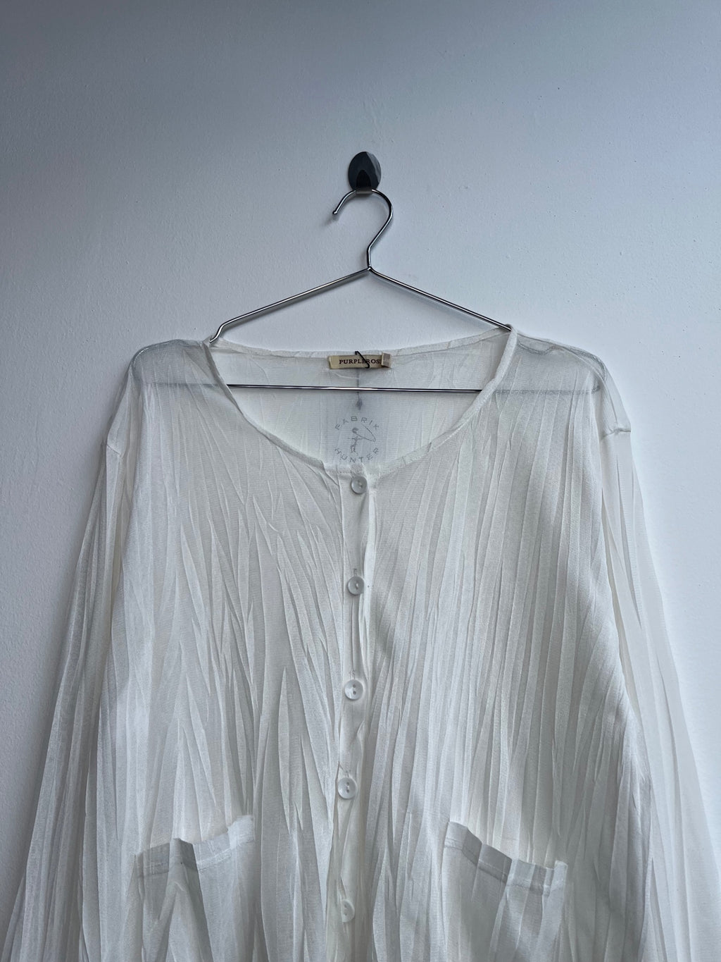 White PurpleRose Sheer Shirt
