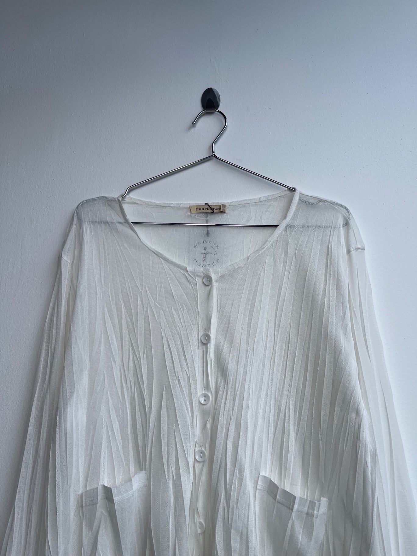White PurpleRose Sheer Shirt