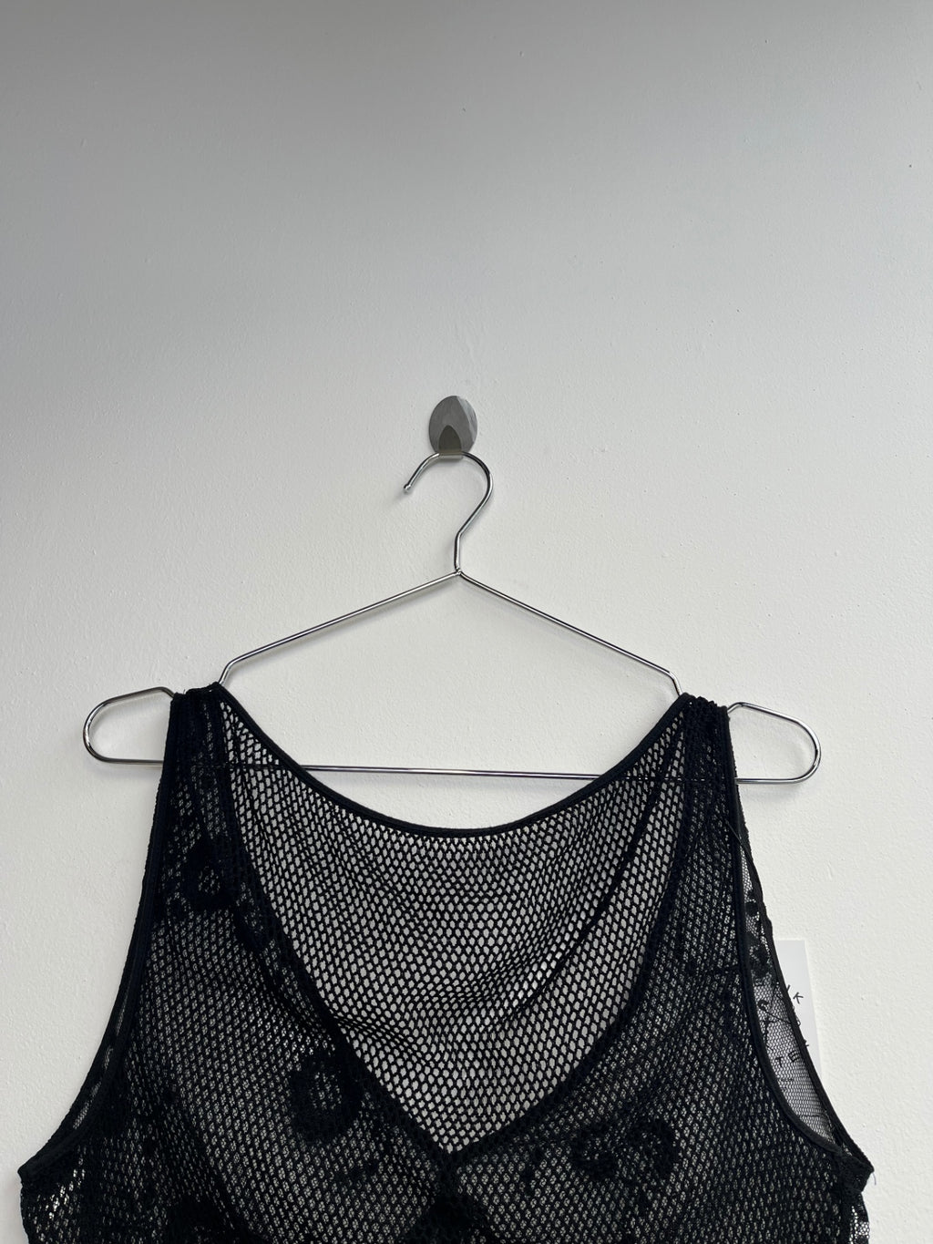 Black Lace Mesh Top