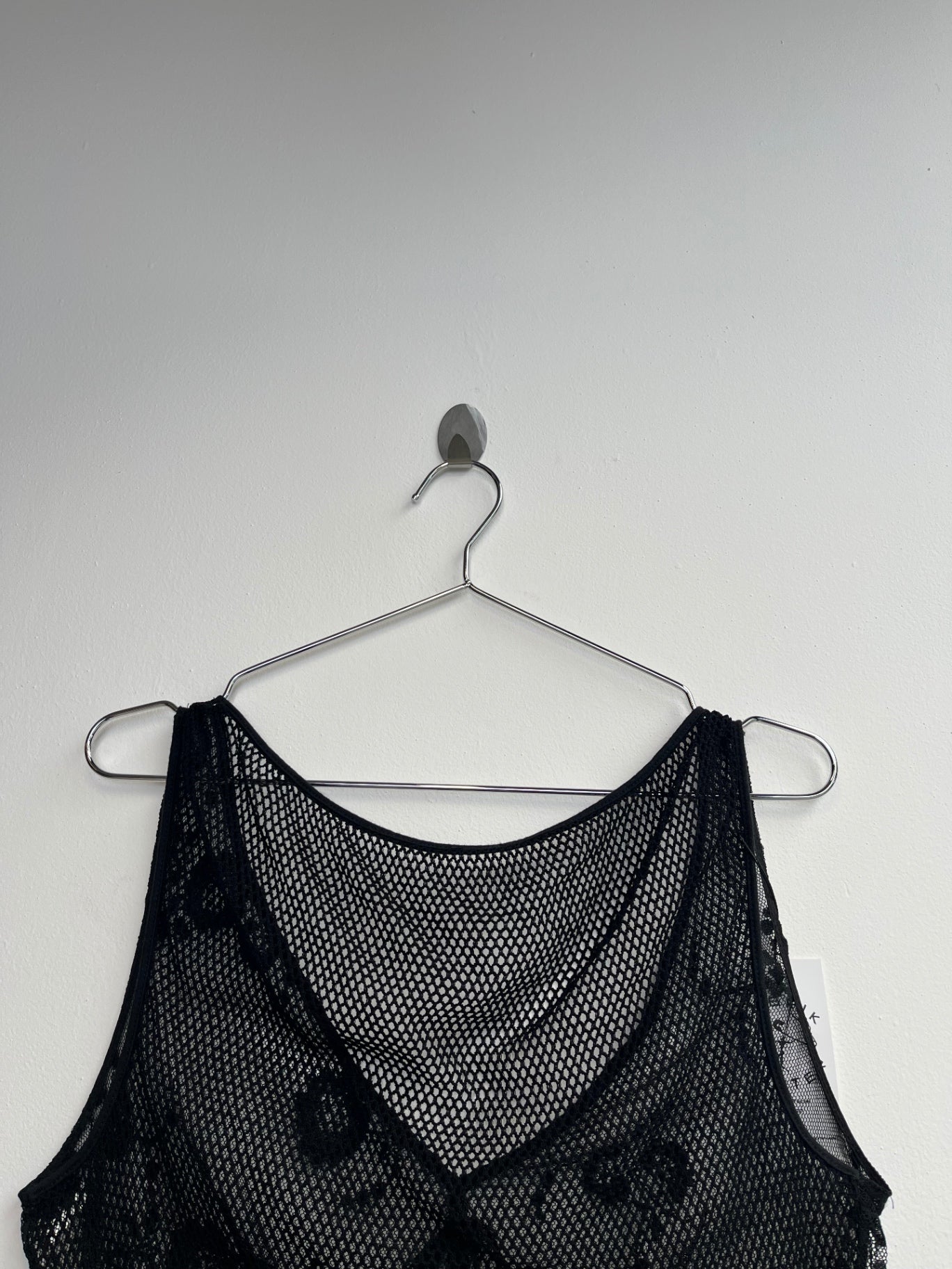 Black Lace Mesh Top