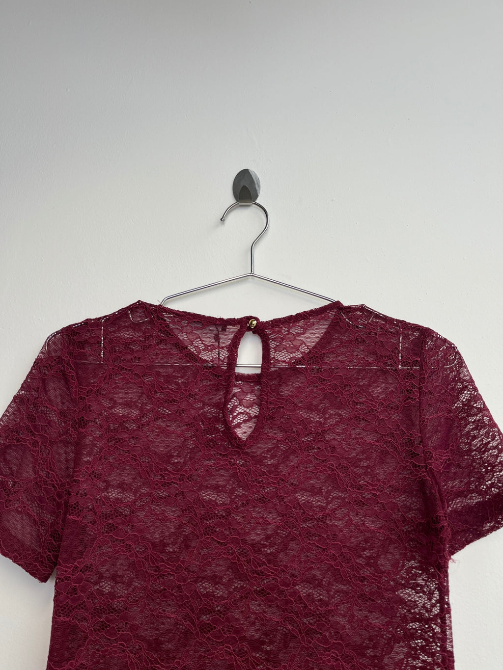 Dani Maroon Lace Top