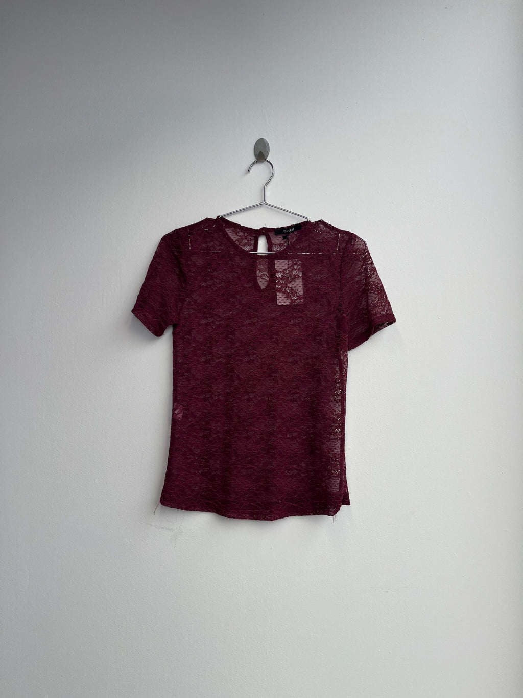 Dani Maroon Lace Top