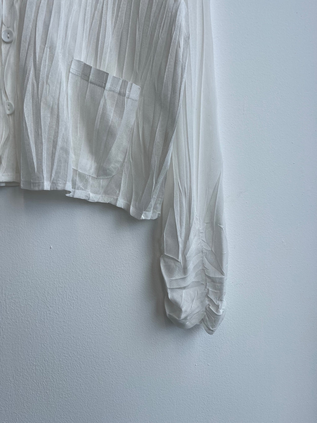 White PurpleRose Sheer Shirt