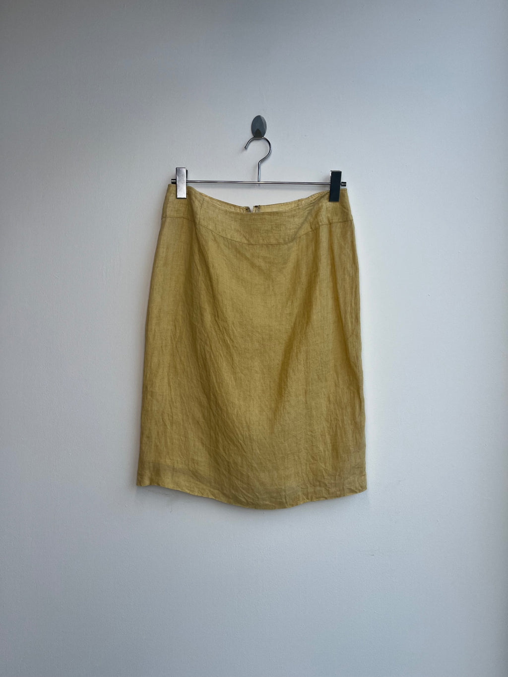Yellow Linen Skirt