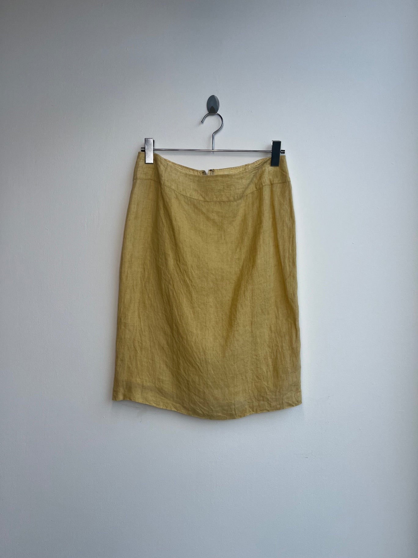 Yellow Linen Skirt