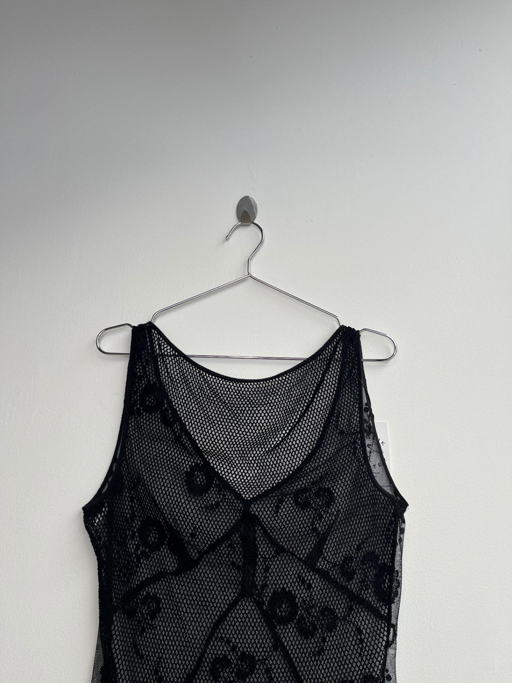 Black Lace Mesh Top