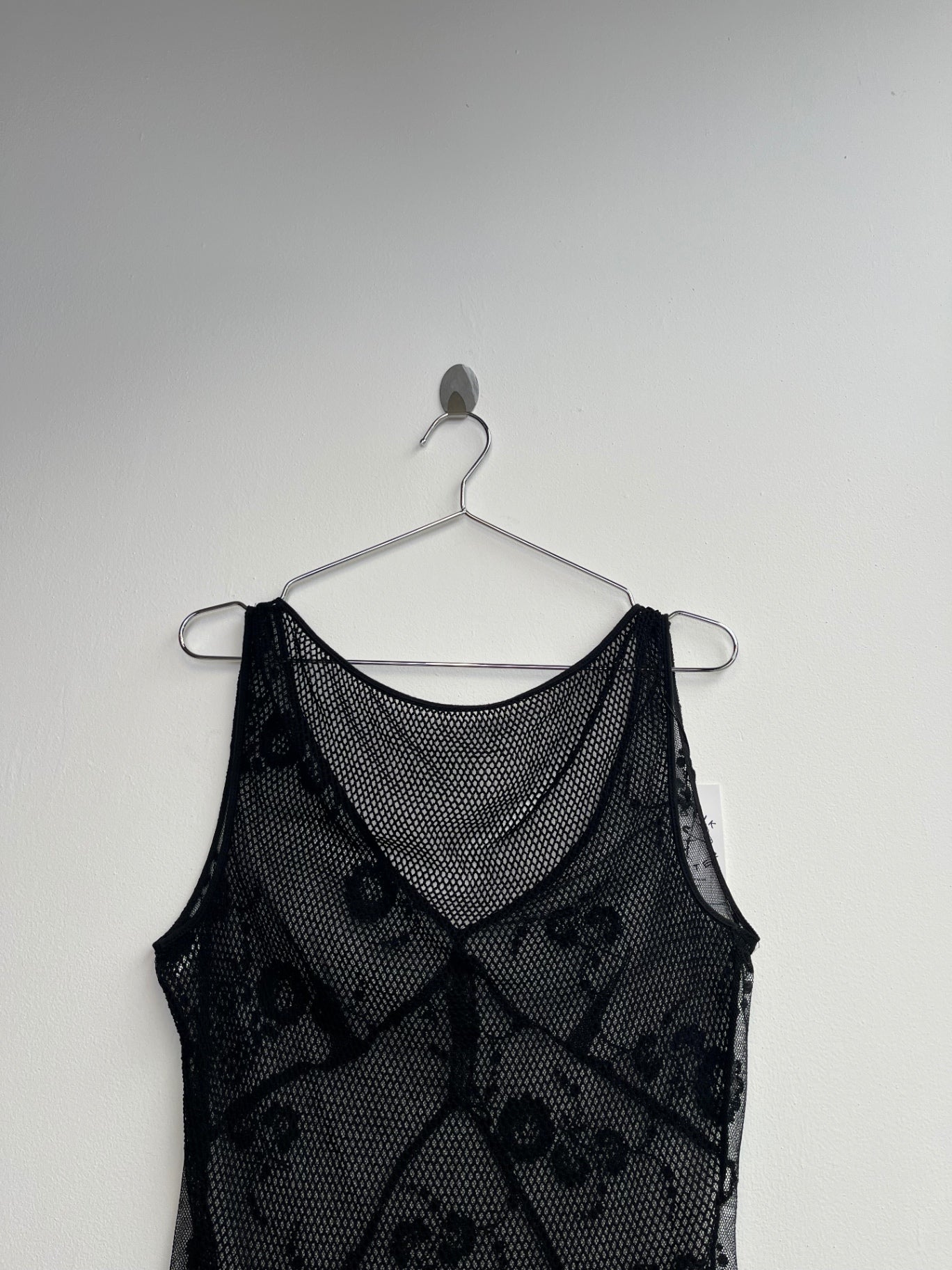 Black Lace Mesh Top