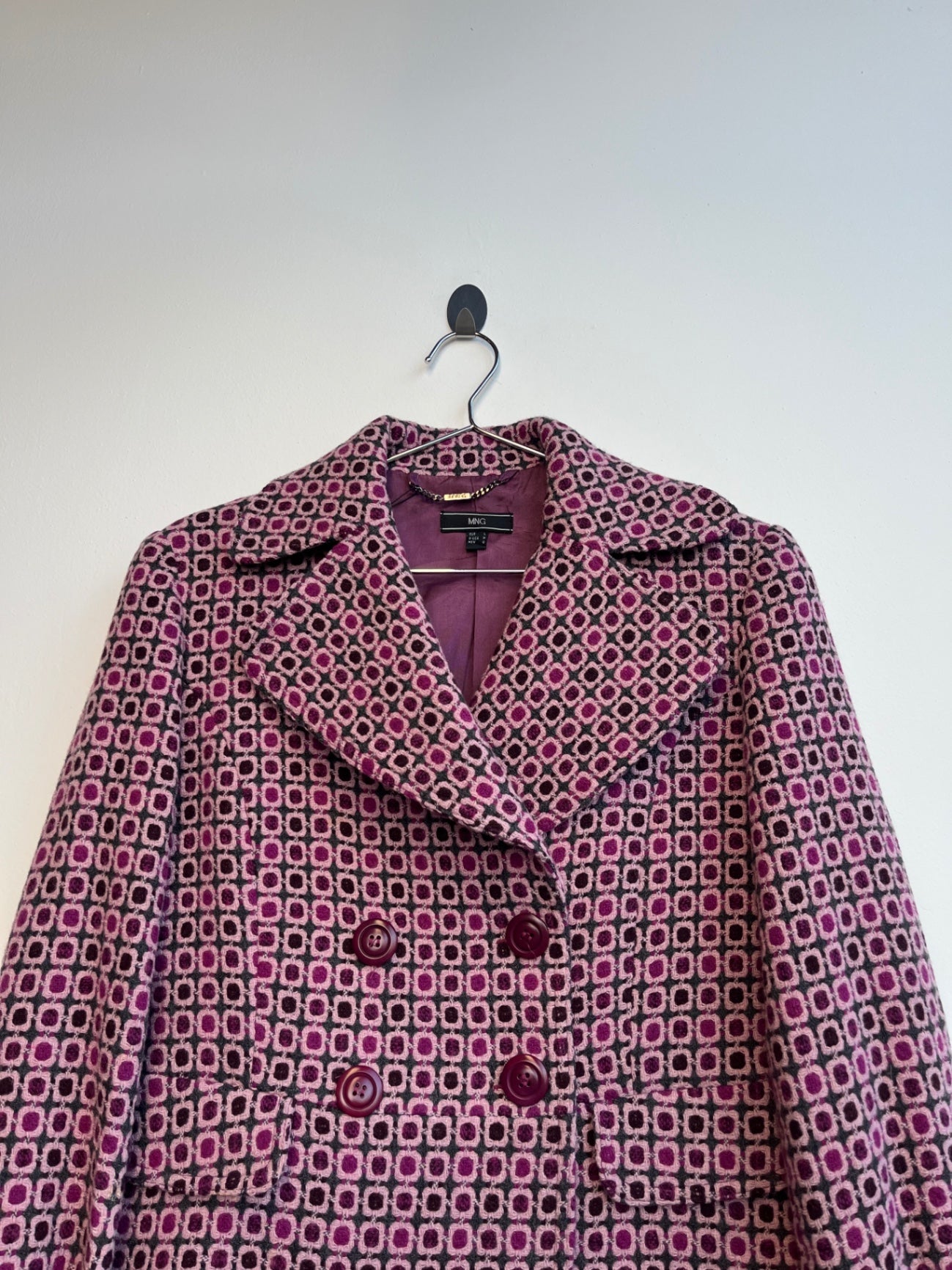 MNG Pink Short Coat
