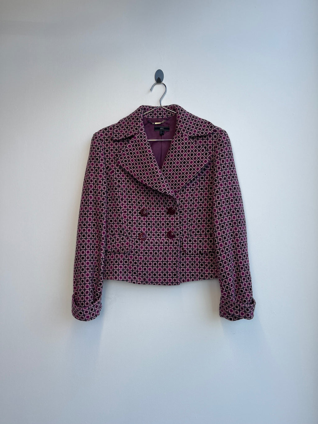 MNG Pink Short Coat