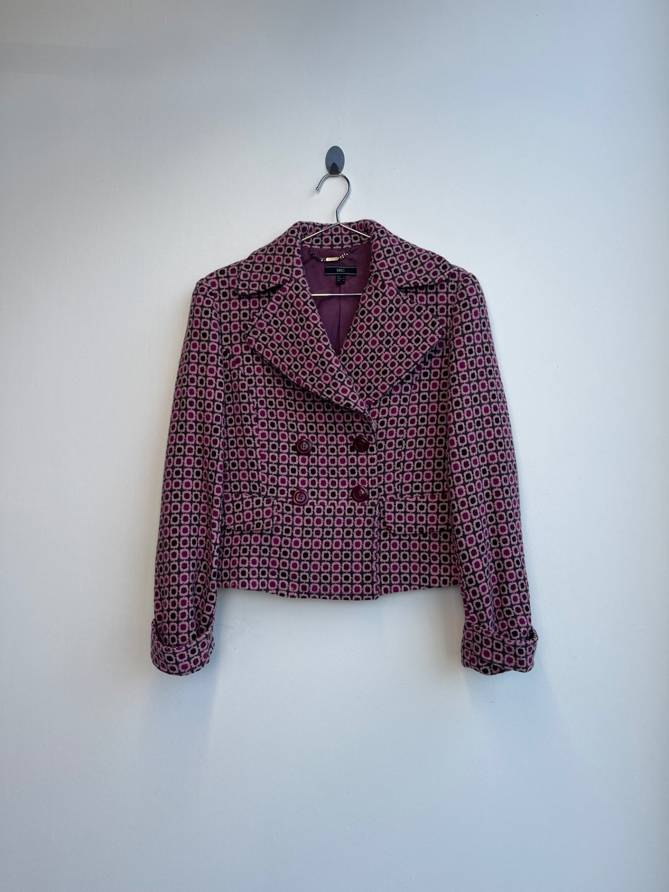 MNG Pink Short Coat