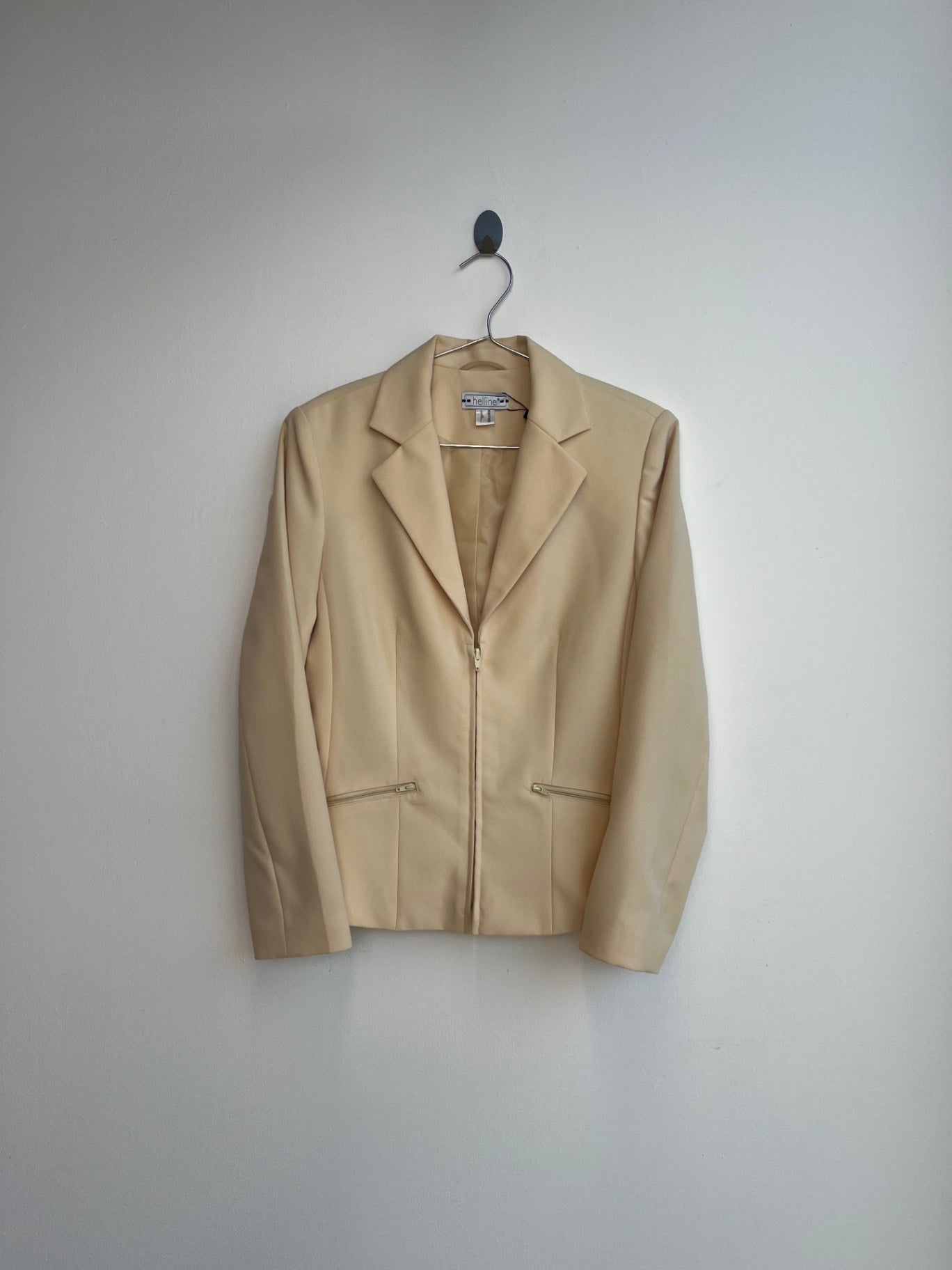 Helline Yellow Zip Up Blazer