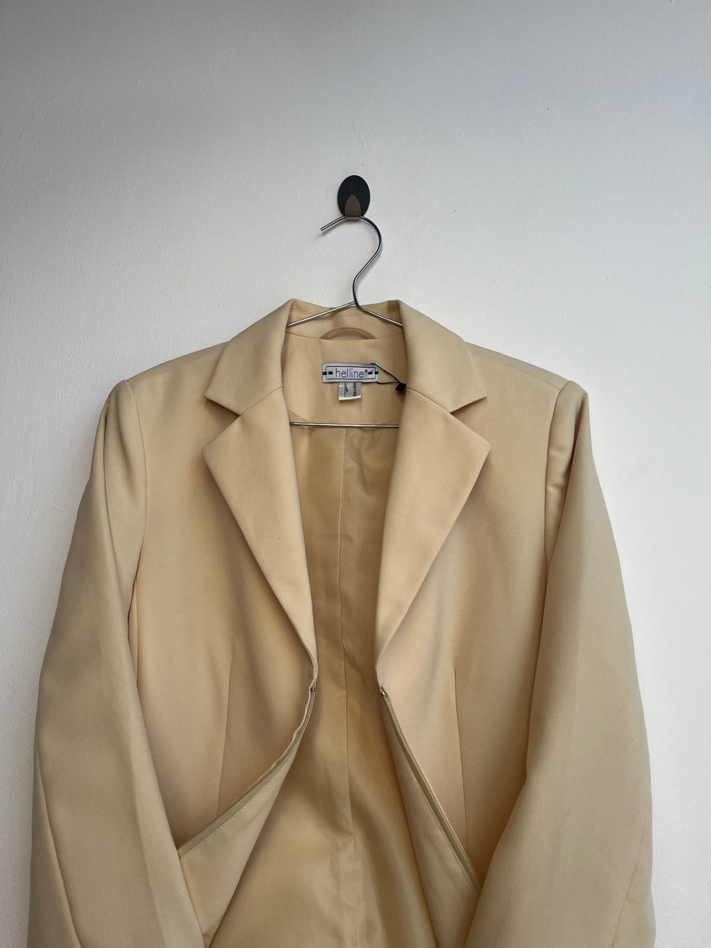 Helline Yellow Zip Up Blazer