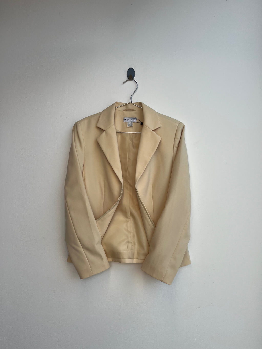 Helline Yellow Zip Up Blazer