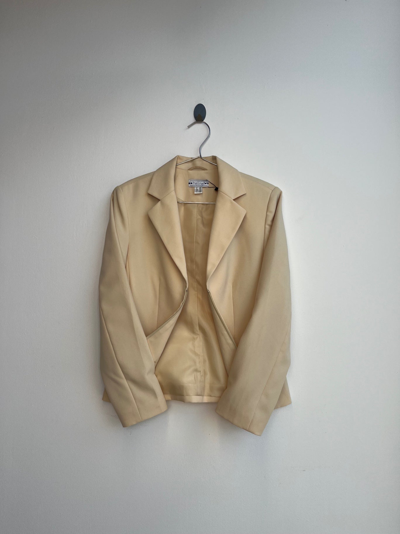 Helline Yellow Zip Up Blazer