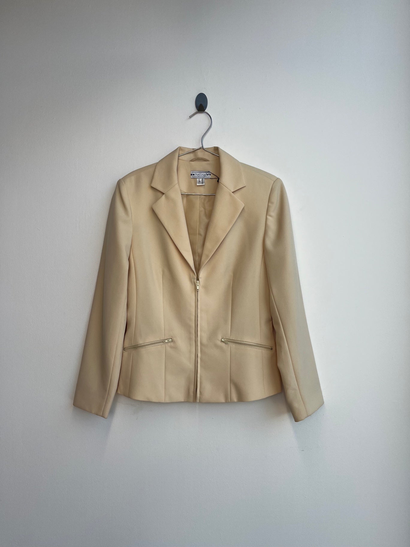 Helline Yellow Zip Up Blazer