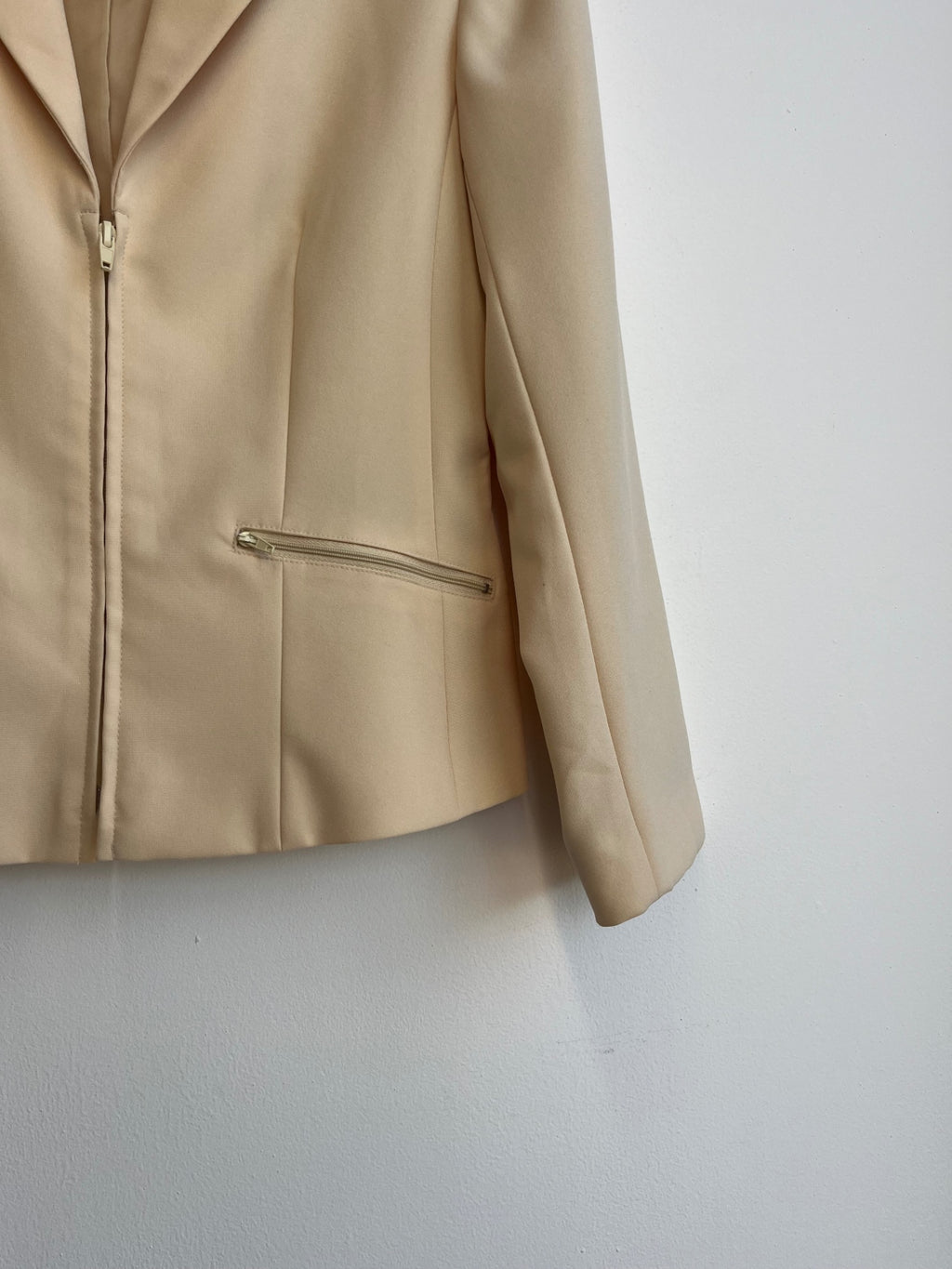 Helline Yellow Zip Up Blazer