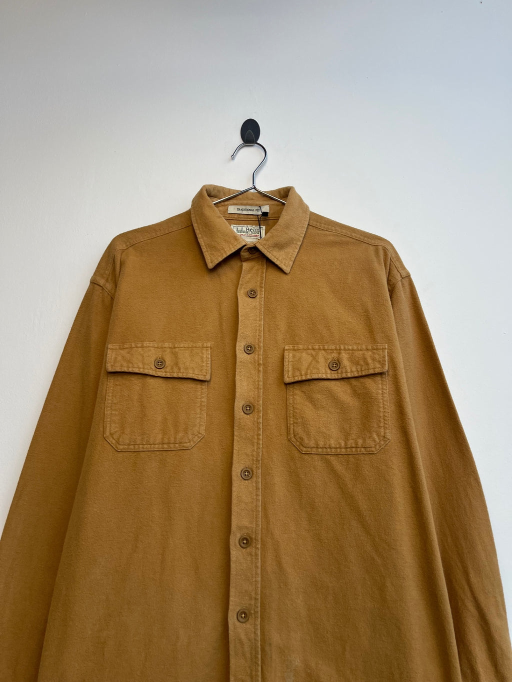 L.L Bean Yellow Flannel