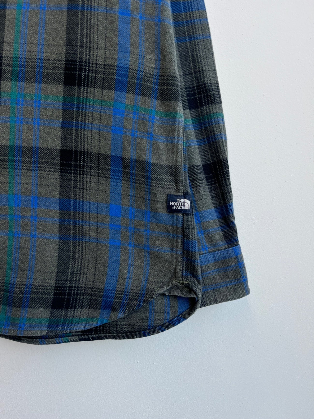 The North Face Blue Checkered Flannel