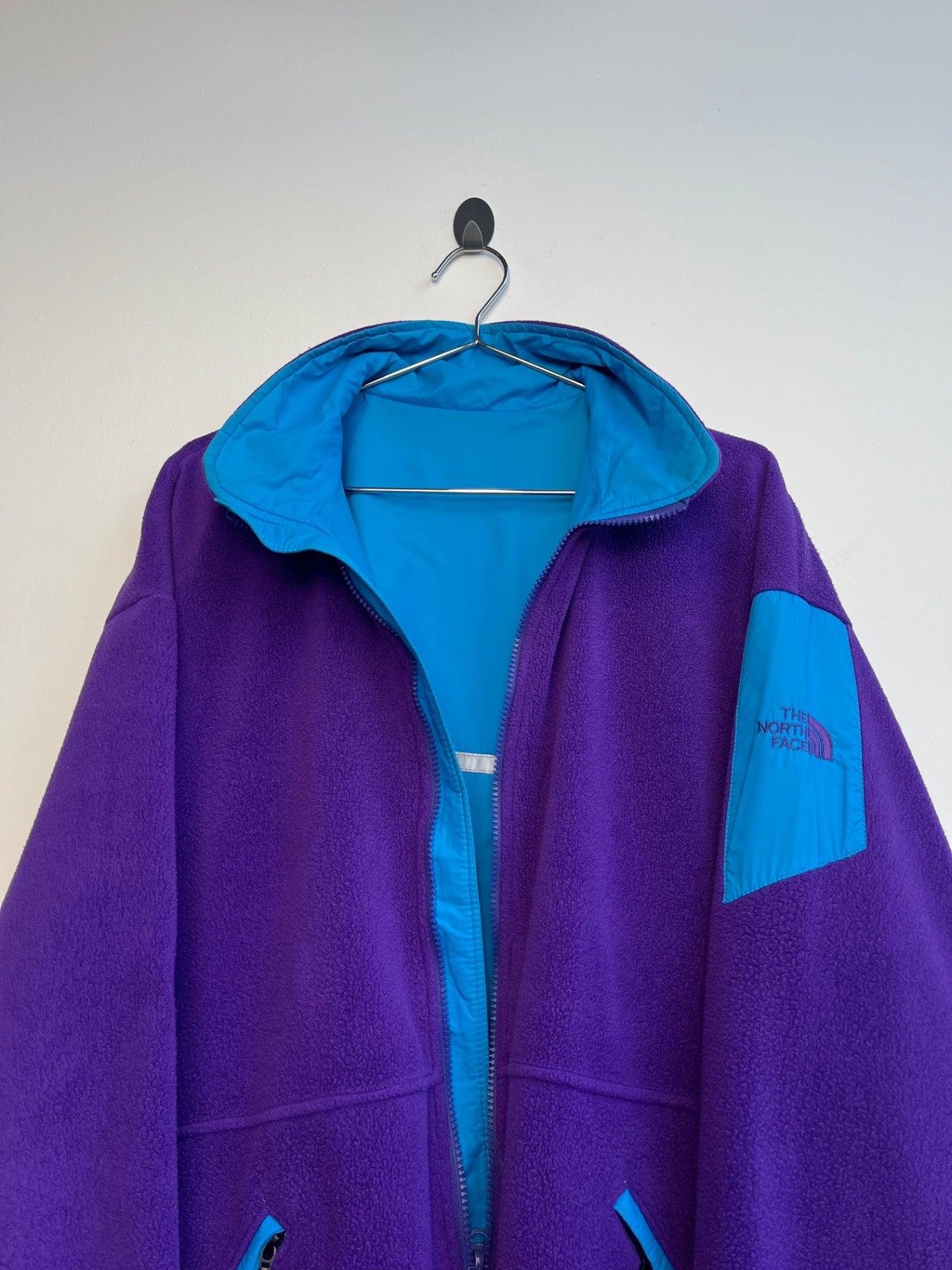 The North Face Purple Reversible Fleece Jacket