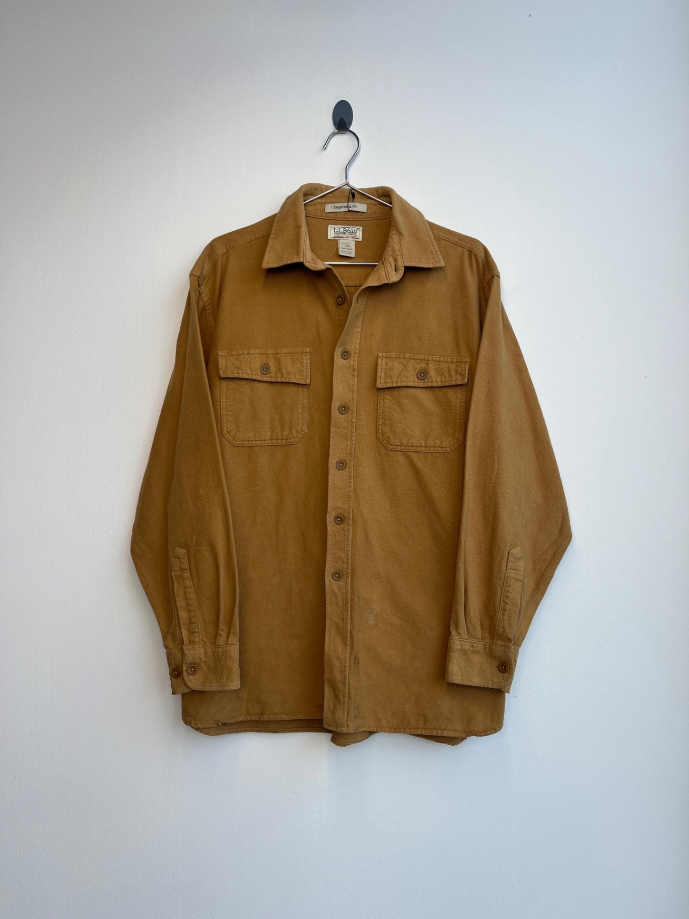 L.L Bean Yellow Flannel