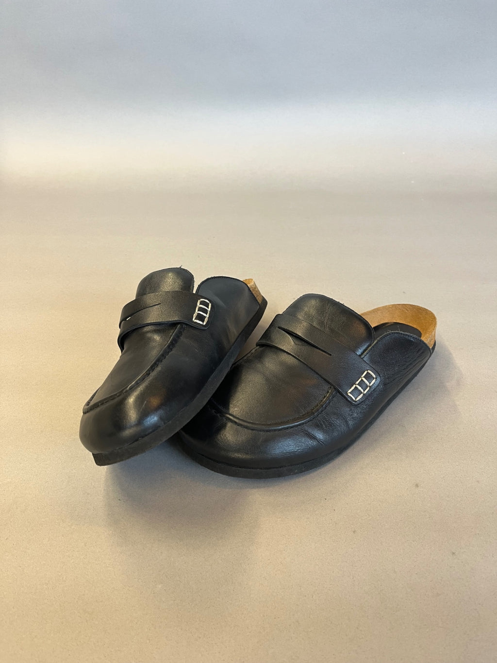 JW Anderson Stitch Leather Loafer Mule