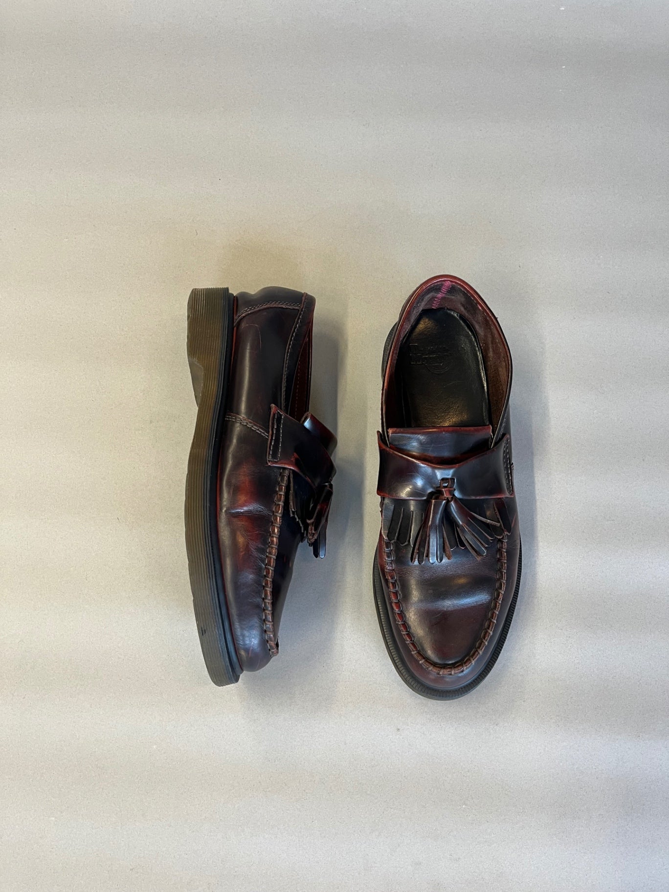 Burgandy Dr Martens Adrian