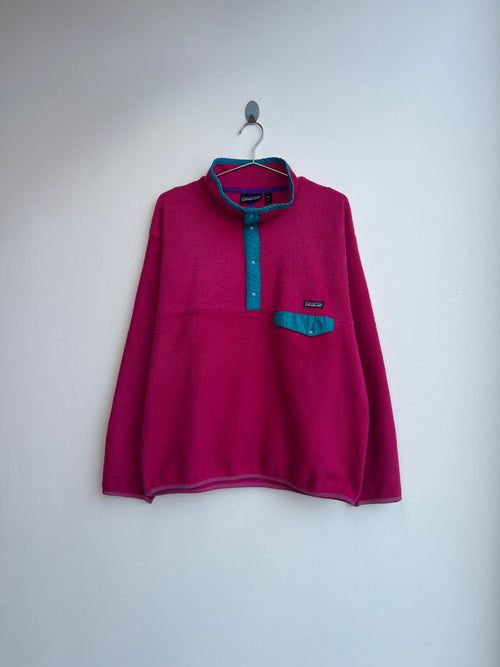 Patagonia Pink Synchilla Snap-T Pullover