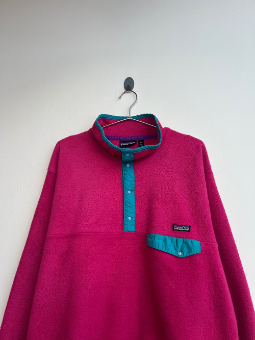 Patagonia Pink Synchilla Snap-T Pullover