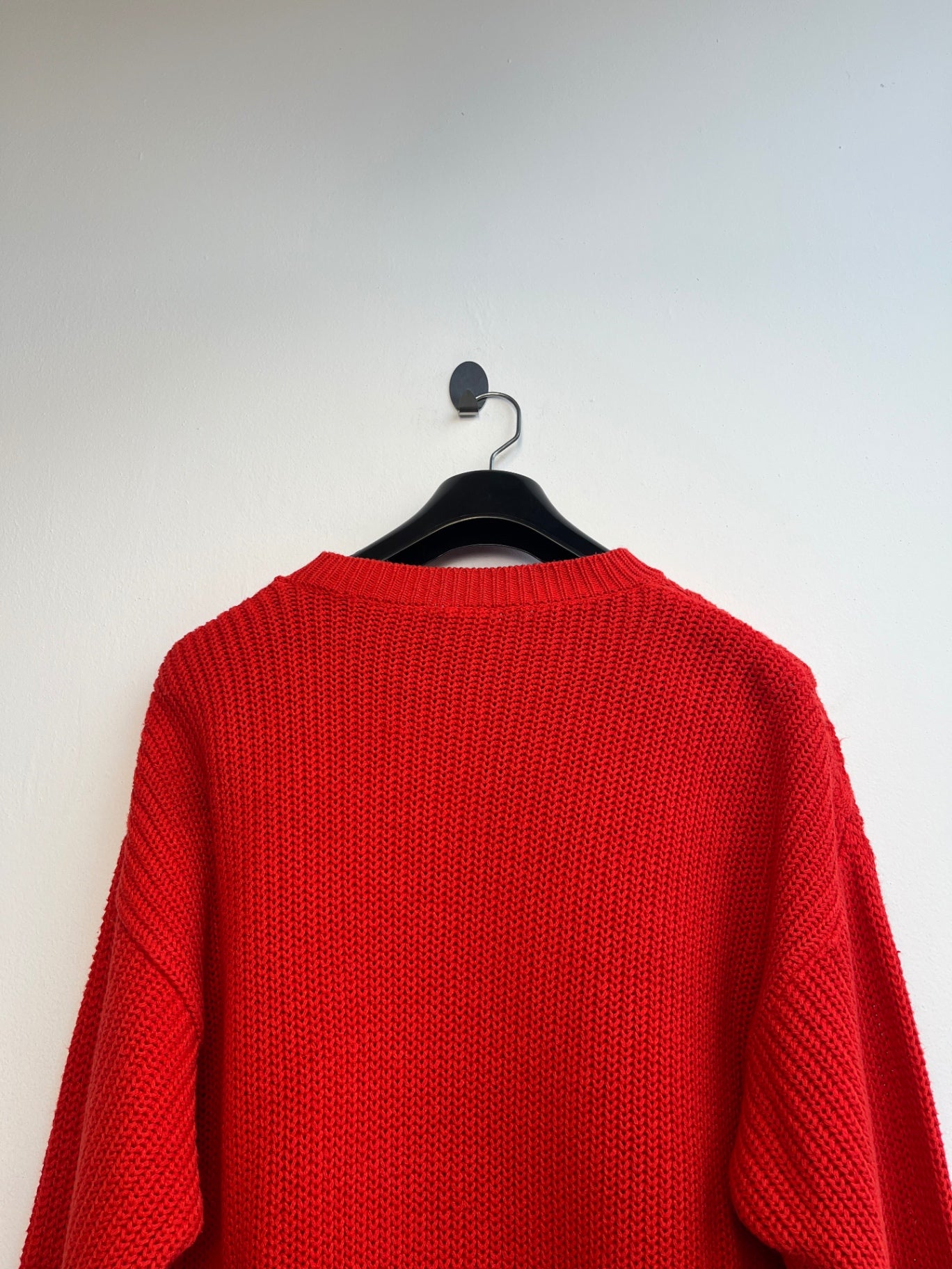 Red Cable Knit Sweater