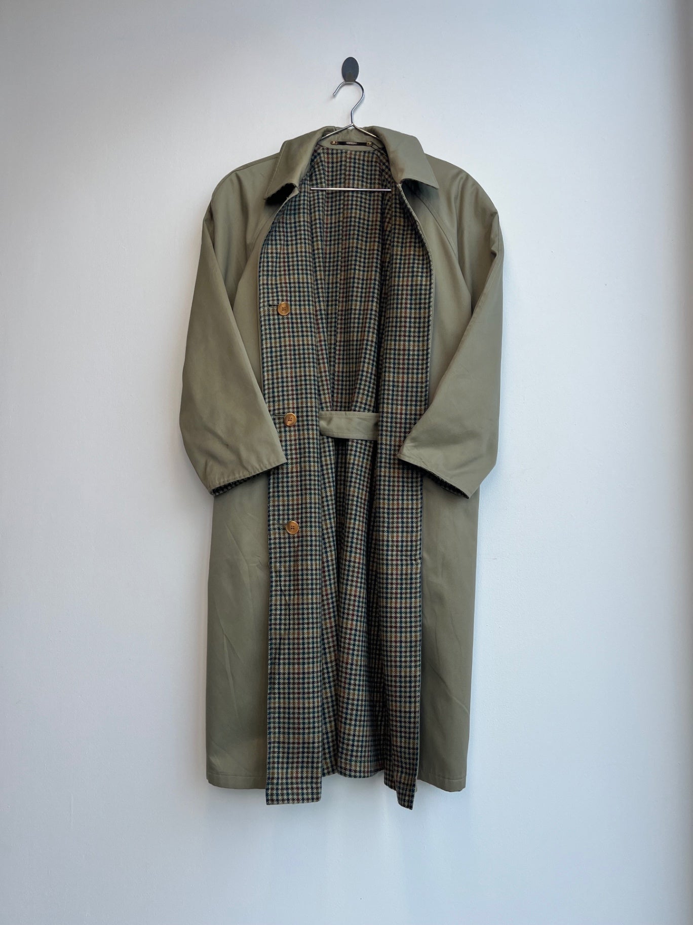 Tweed Reversable Trench Coat