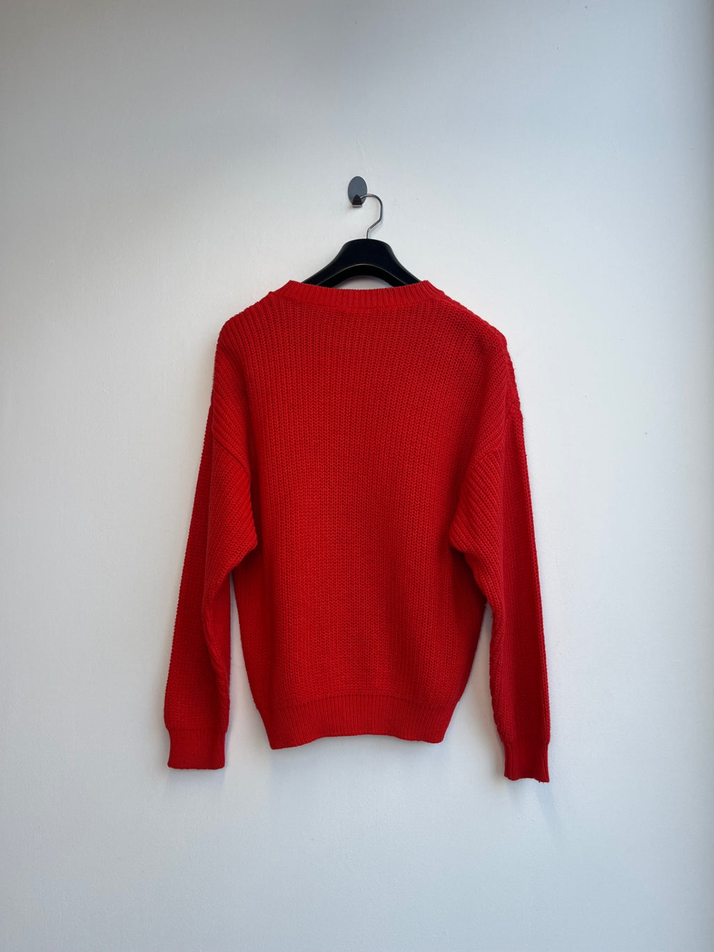 Red Cable Knit Sweater