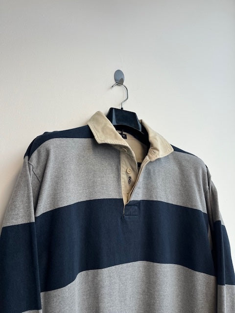 Gant Grey and Navy Rugby Shirt
