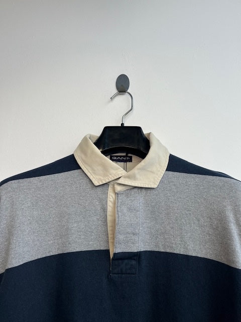 Gant Grey and Navy Rugby Shirt