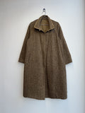 Herringbone Tweed Reversible Coat