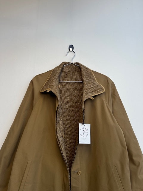 Herringbone Tweed Reversible Coat