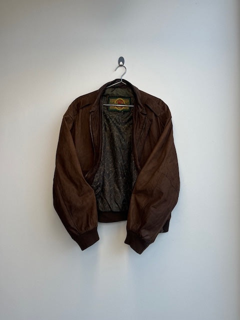 Pelle Cuir Cuero Piel Brown Leather Jacket