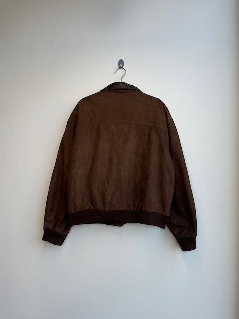 Pelle Cuir Cuero Piel Brown Leather Jacket