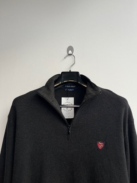 Polo Golf Dark Grey Quarter Zip Pullover