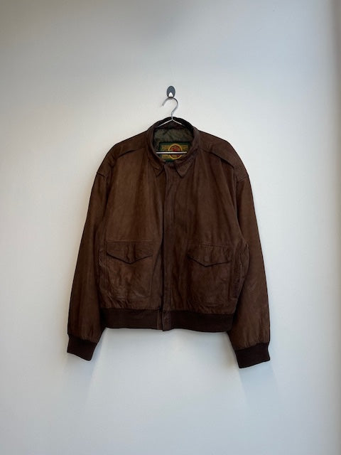 Pelle Cuir Cuero Piel Brown Leather Jacket